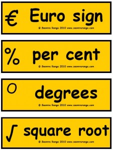 Maths Signs and Symbols 2 | Seomra Ranga