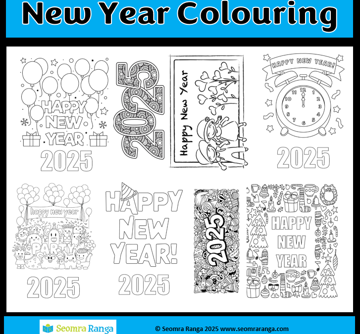 New Year Colouring 2025