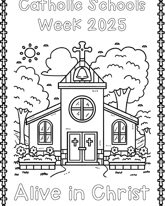 Catholic Schools Week 2025 Colouring