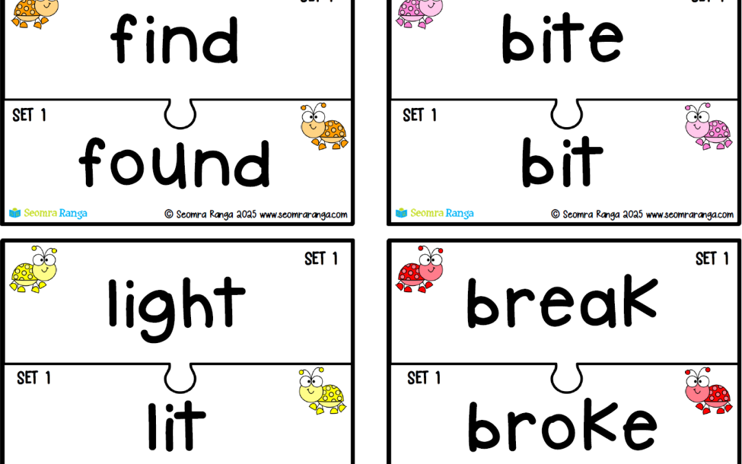 Present and Past Tense Verbs Matching