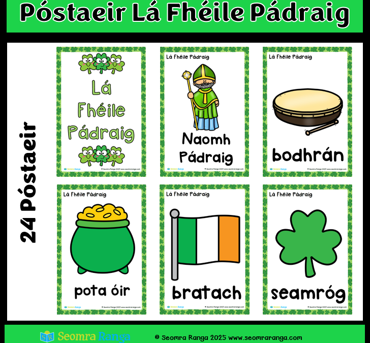 Póstaeir Lá Fhéile Pádraig